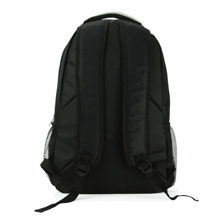 Two-Tone 600D Polyester Backpack with Dual Front Zipper Pockets & Padded Strap