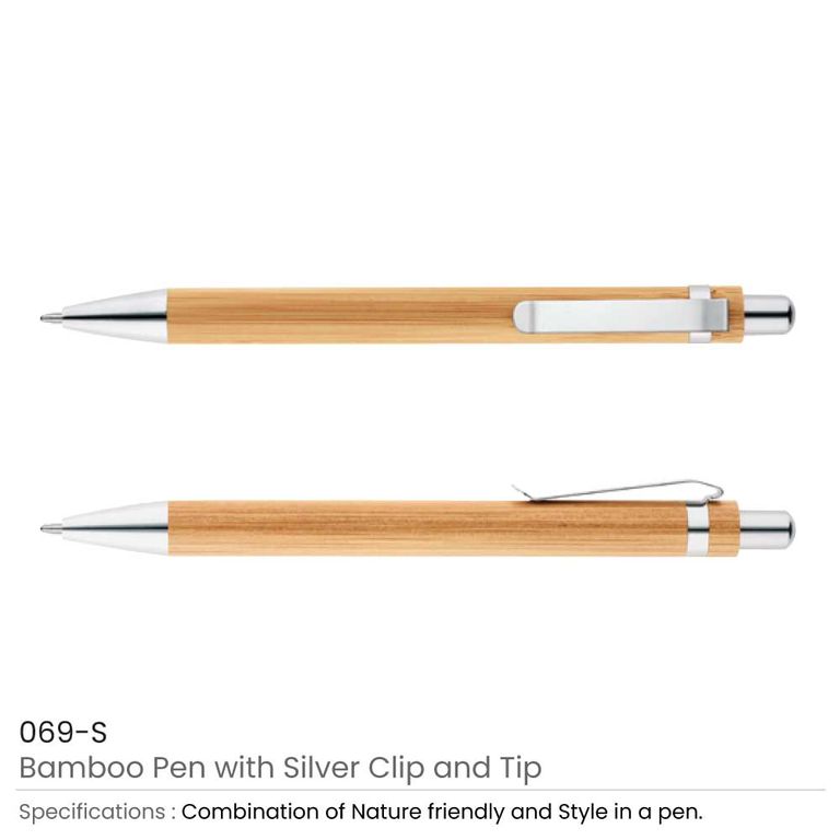 Bamboo Ballpoint Pens – Sustainable Custom Logo