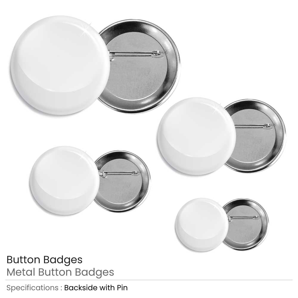 American Flag Button Badge