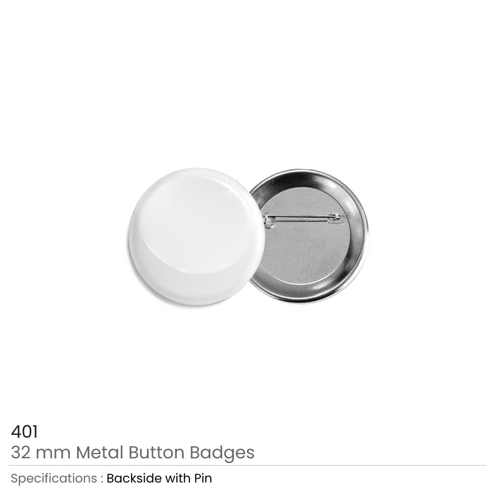 American Flag Button Badge