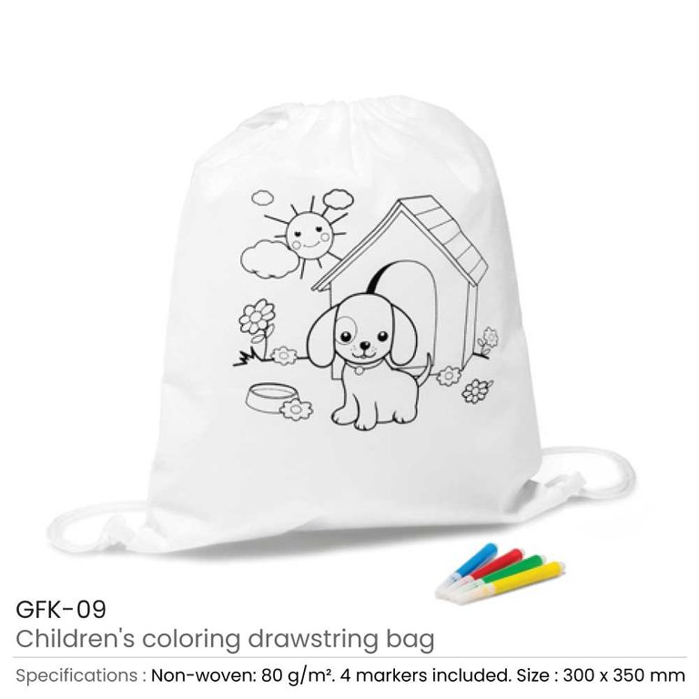 Kids Drawstring Backpack Bag