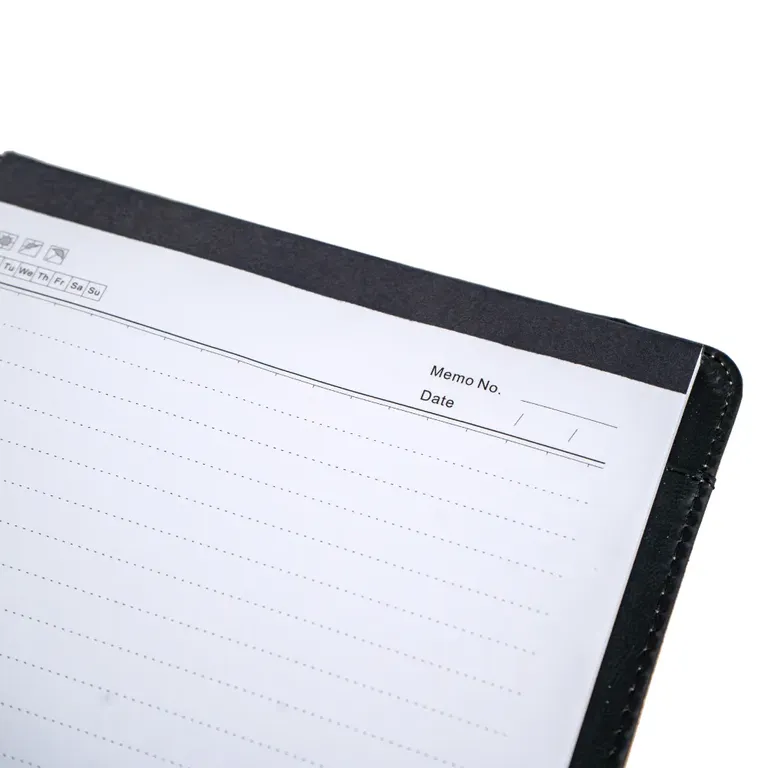 Cork Cover Folder B5 Size with Notepad, Pen and Sticky Notes