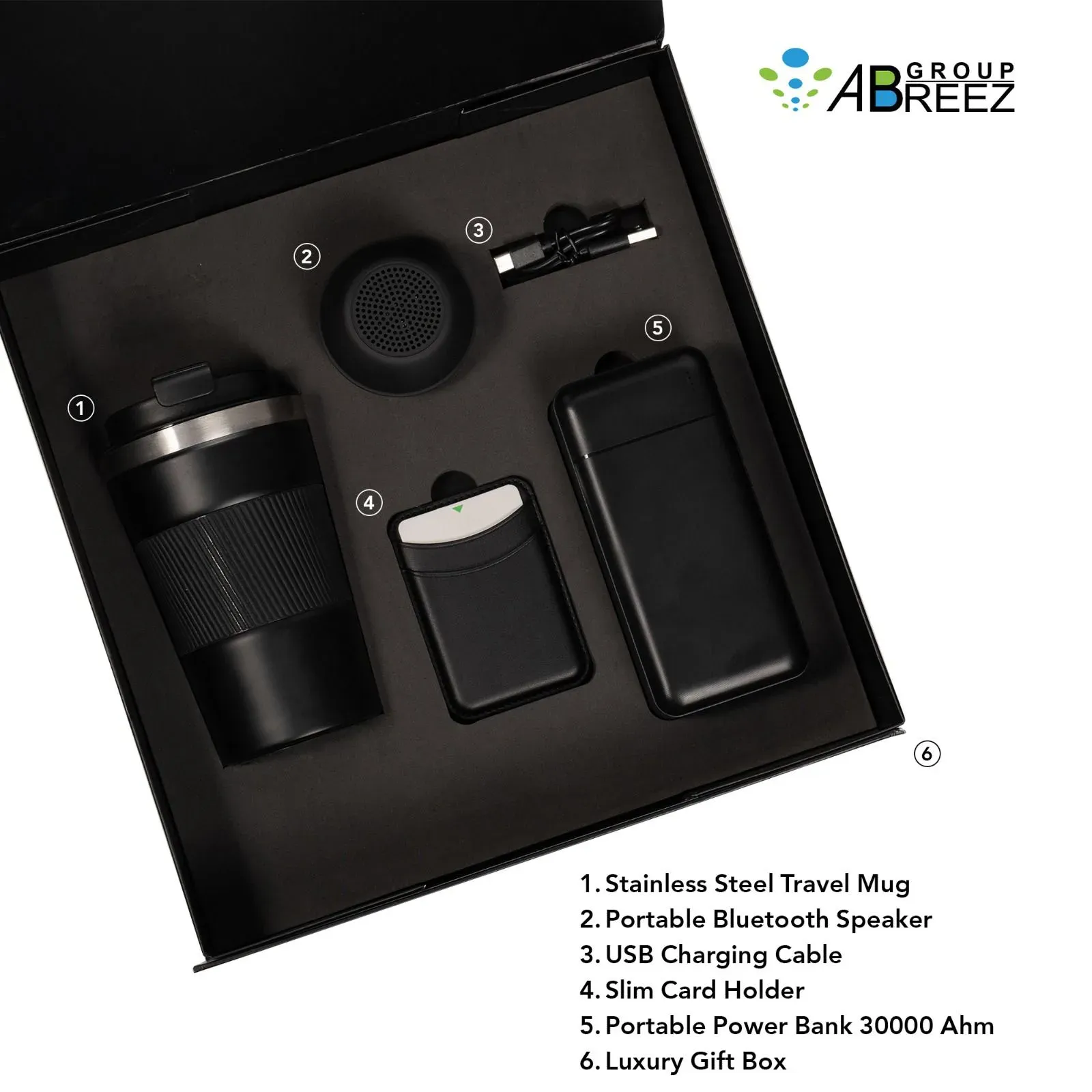 Premium gifts and event solutions based in Riyadh, Saudi Arabia — Black
