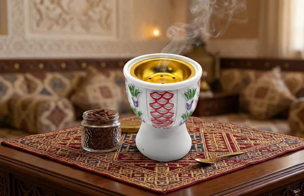 Decorative Ceramic Mabkhara – Traditional Engraved Censer