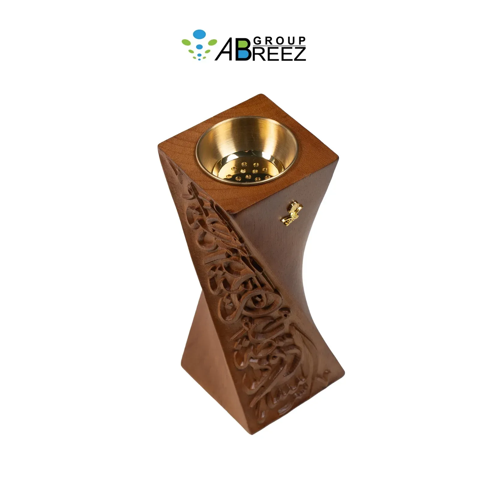 Wooden incense burner (mabkhara) — Black