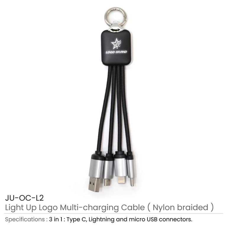 Light-Up Logo Multi-Charging Cable