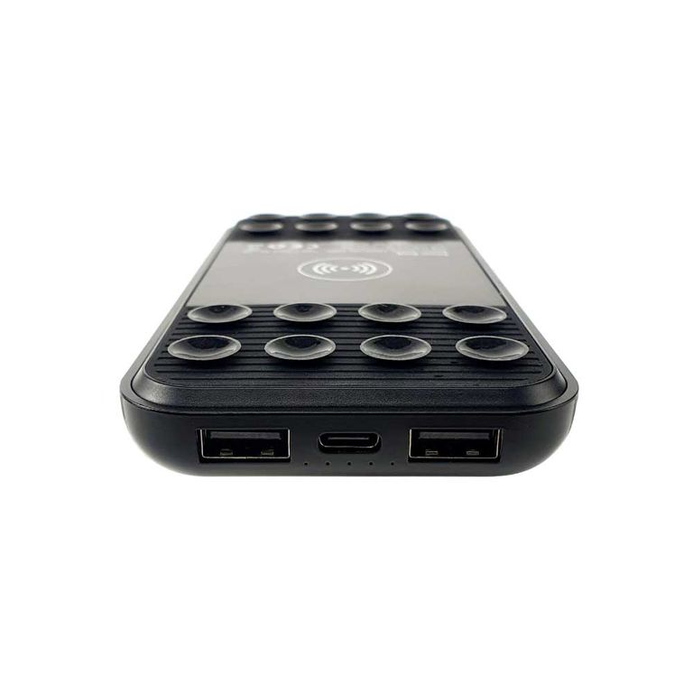 Light-Up Logo Wireless Powerbank with Suction Cups - 10000mAh, Type-C