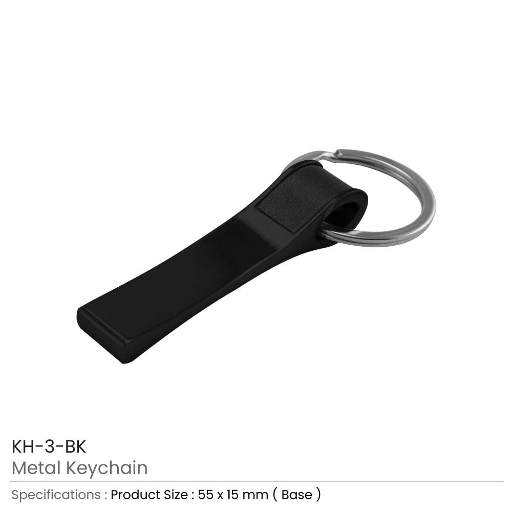 Black Metal Key Holder with Logo Plate
