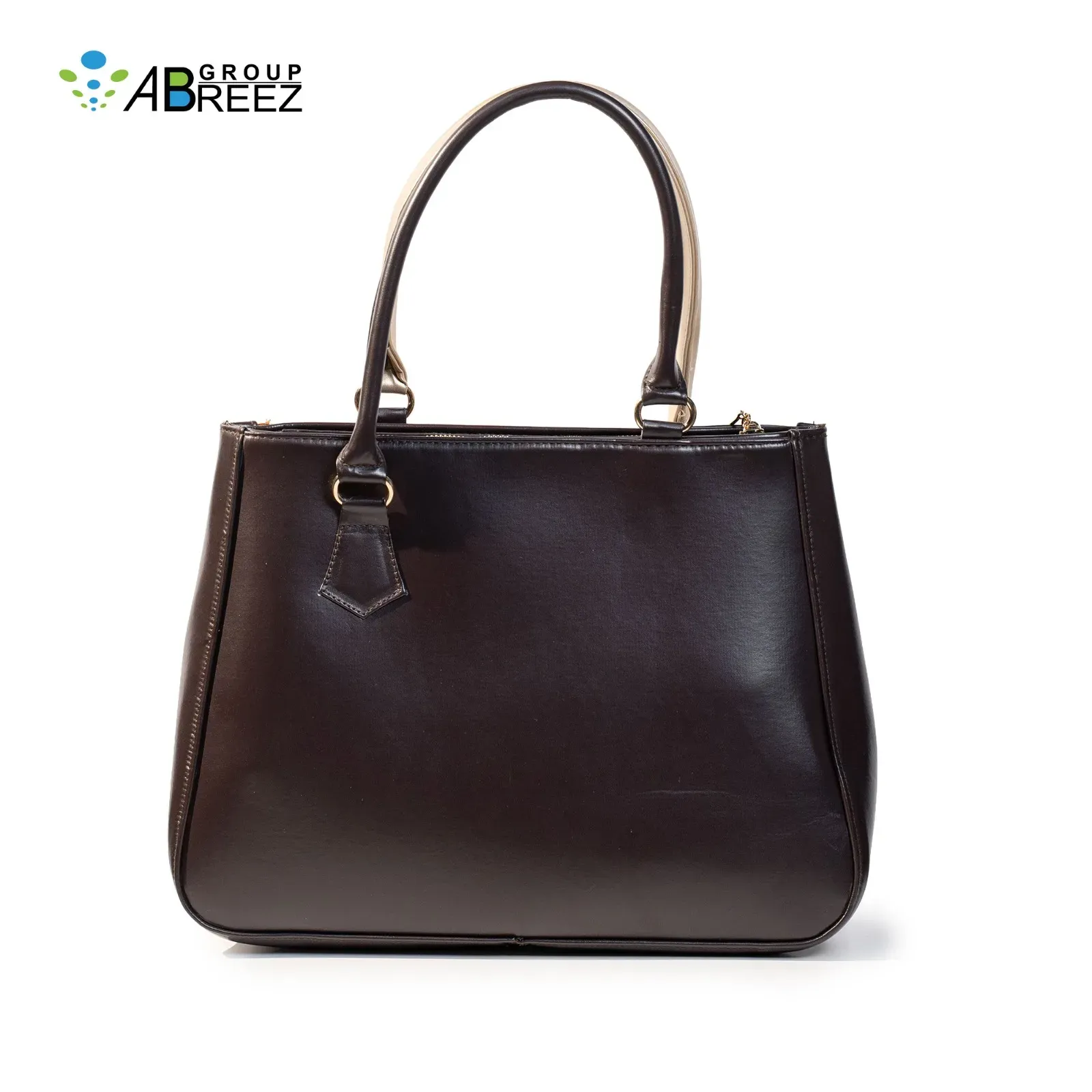 This is a black women's handbag by ABREEZ Group — Brown&Gold