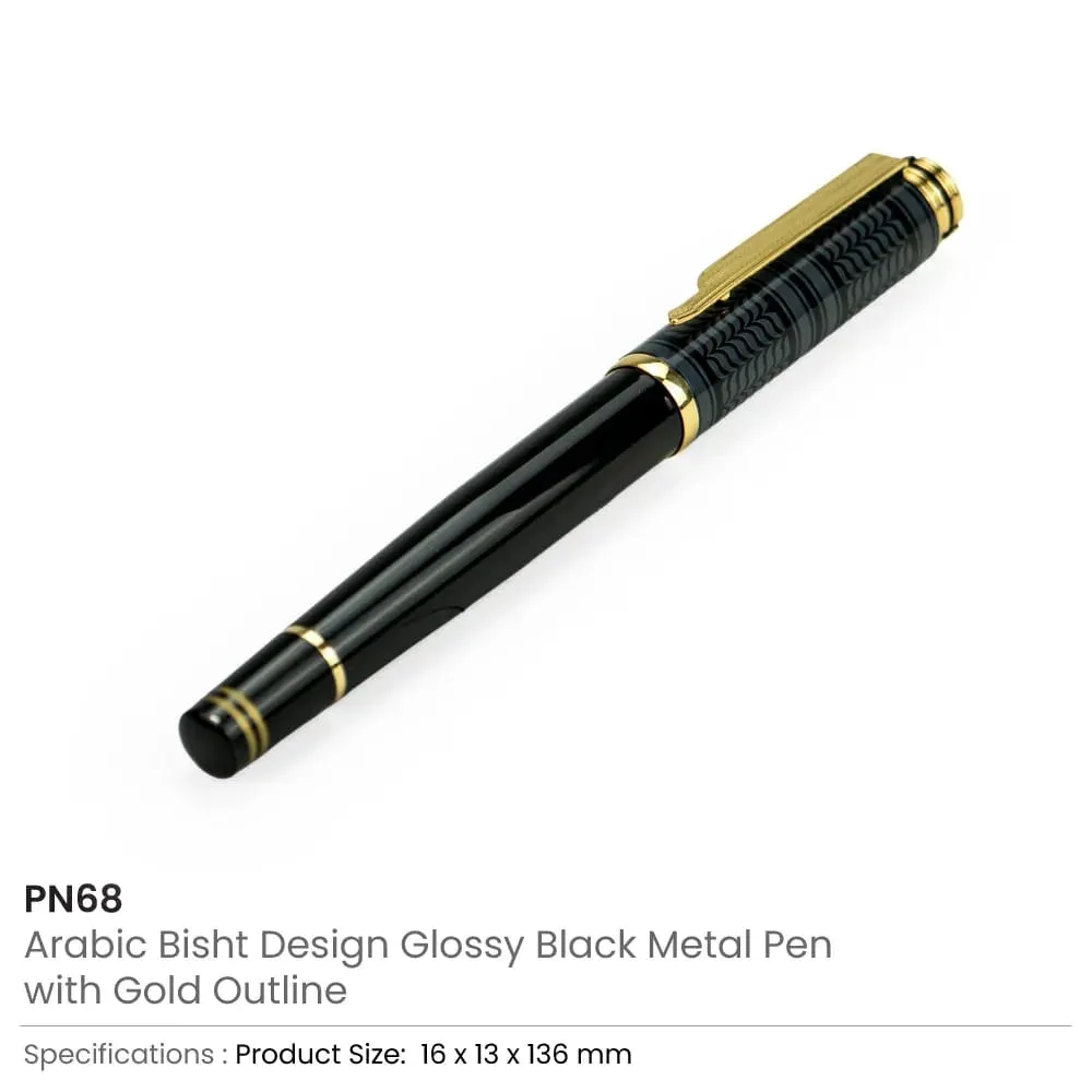 Metal Pen for Saudi National Day — Black