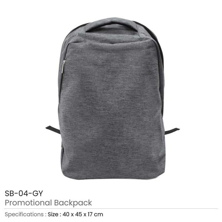 Promotional Backpack - Grey