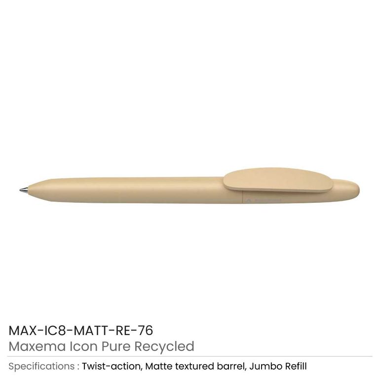 Maxema Icon Pure Recycled Pens – Eco-Friendly Custom Print