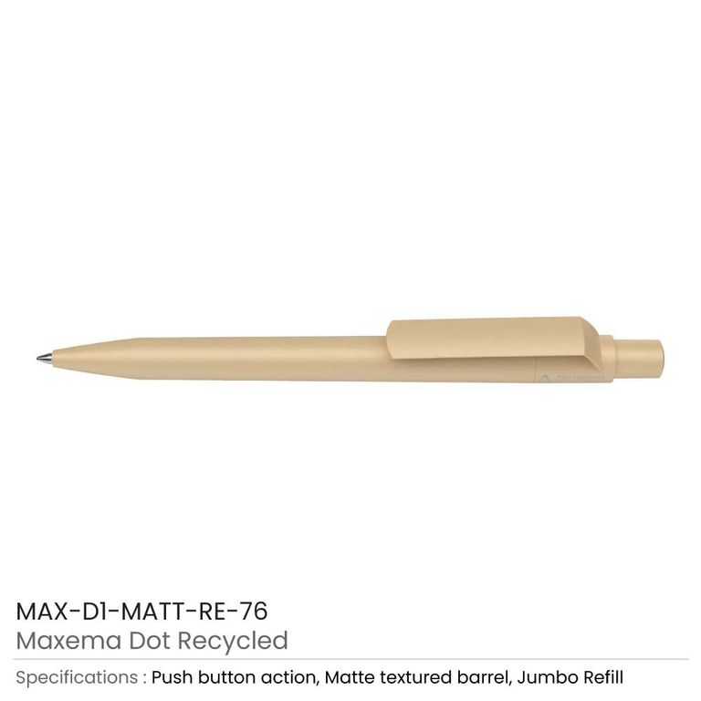 Maxema Dot Recycled Pens – Eco-Friendly Custom Print