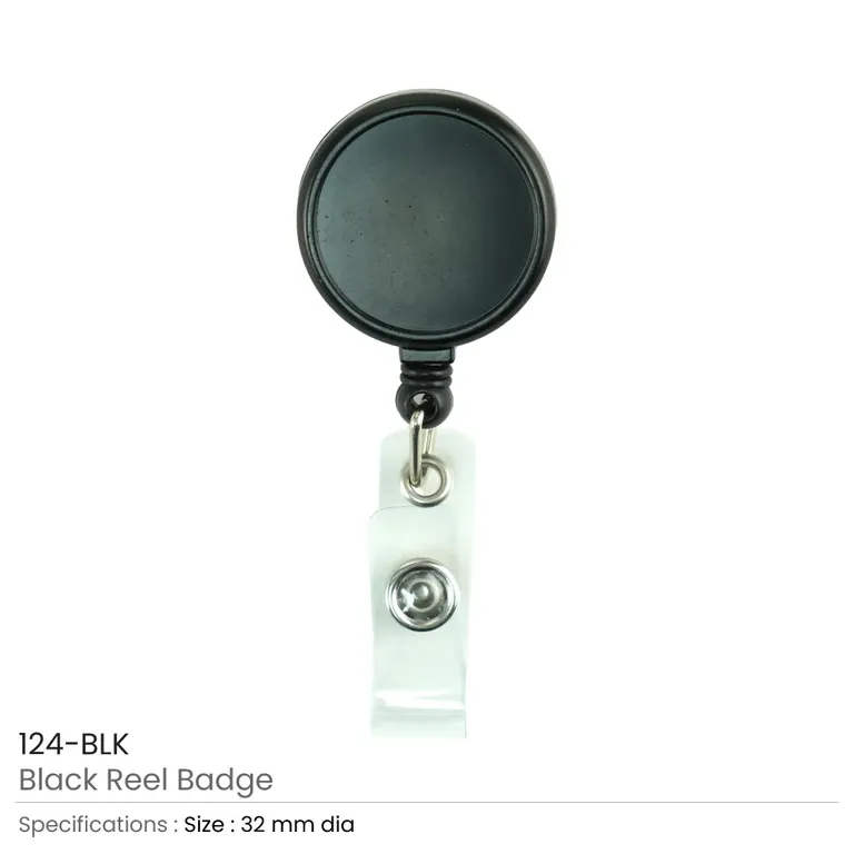 Round Metal Badge Reel