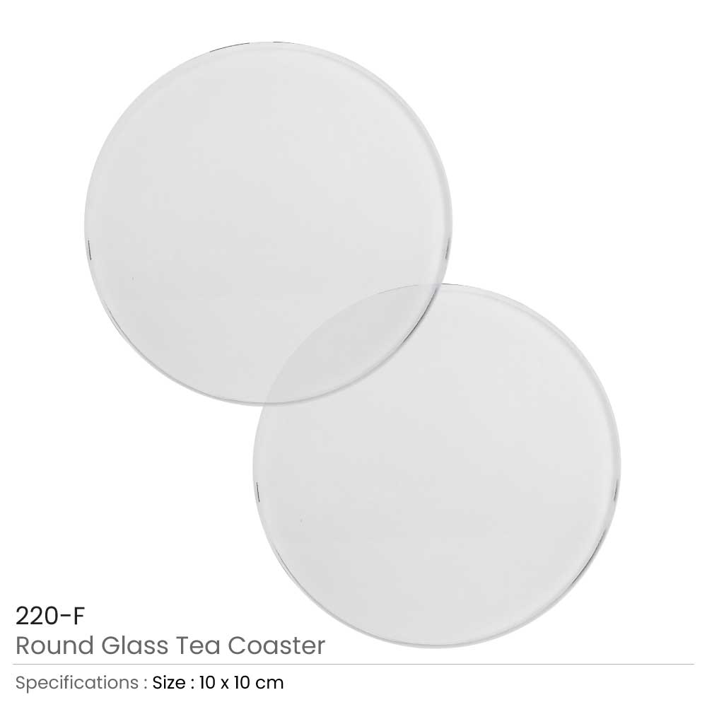Round Glass Tea Coaster