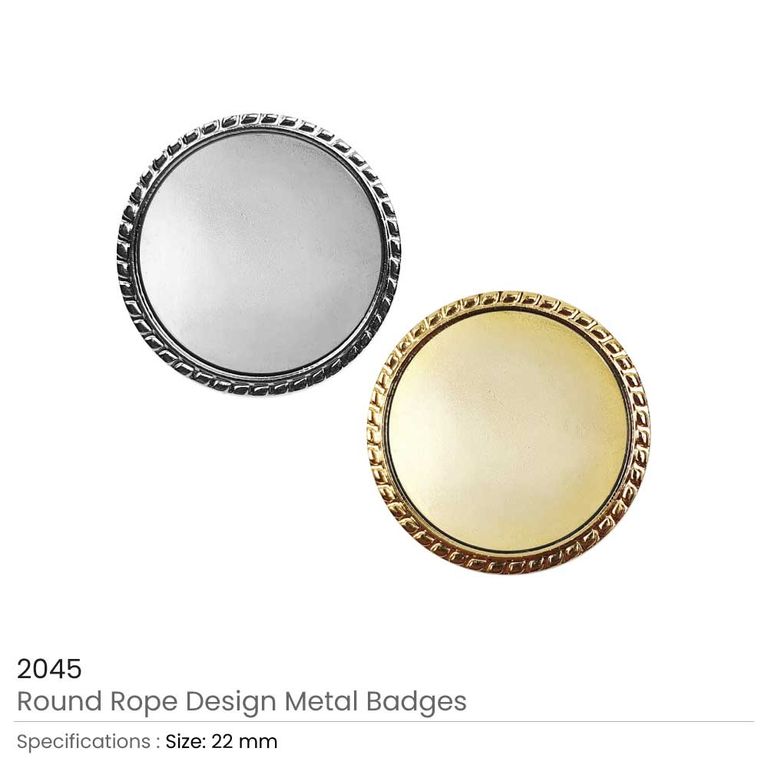 Round Rope-Design Logo Badge (2045)
