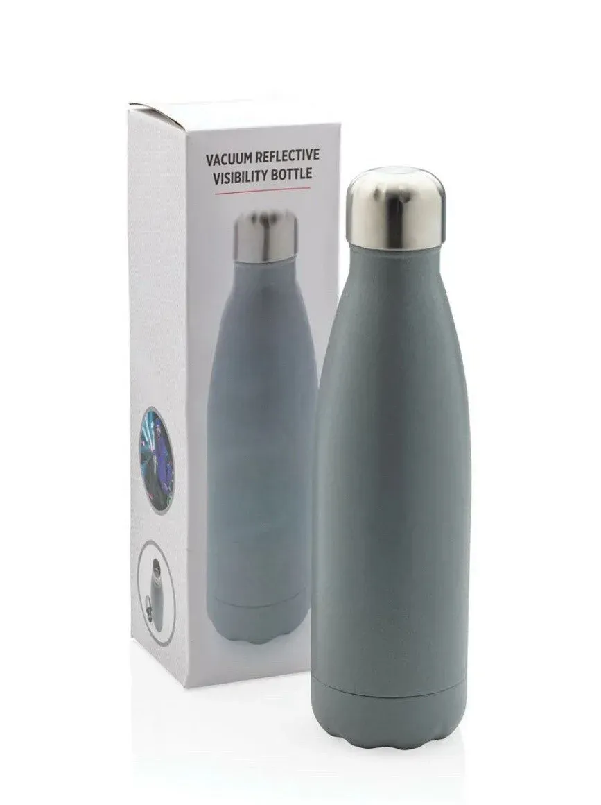 Stainless steel water bottle — Gray
