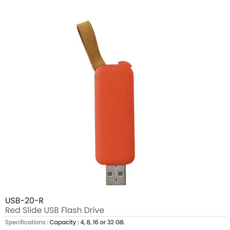 Slide-Button USB Flash Drive – Custom Branded