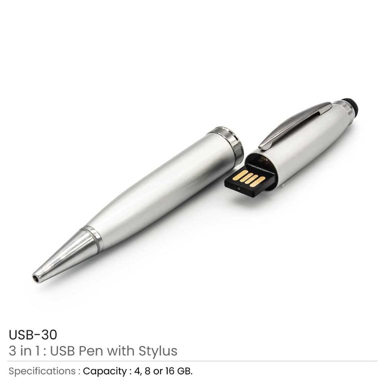 Stylus Pen with Built-in USB Flash Drive – Custom Branded