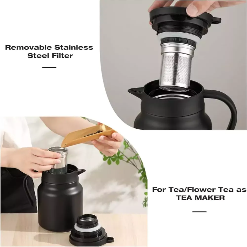 Arabic Tea & Coffee Pot with Cups Set 1000 ml