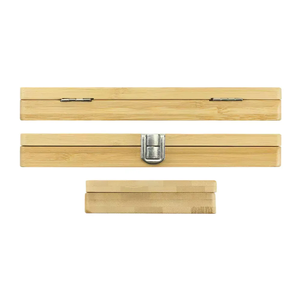 Tool Set in Bamboo Box with Silver Lock