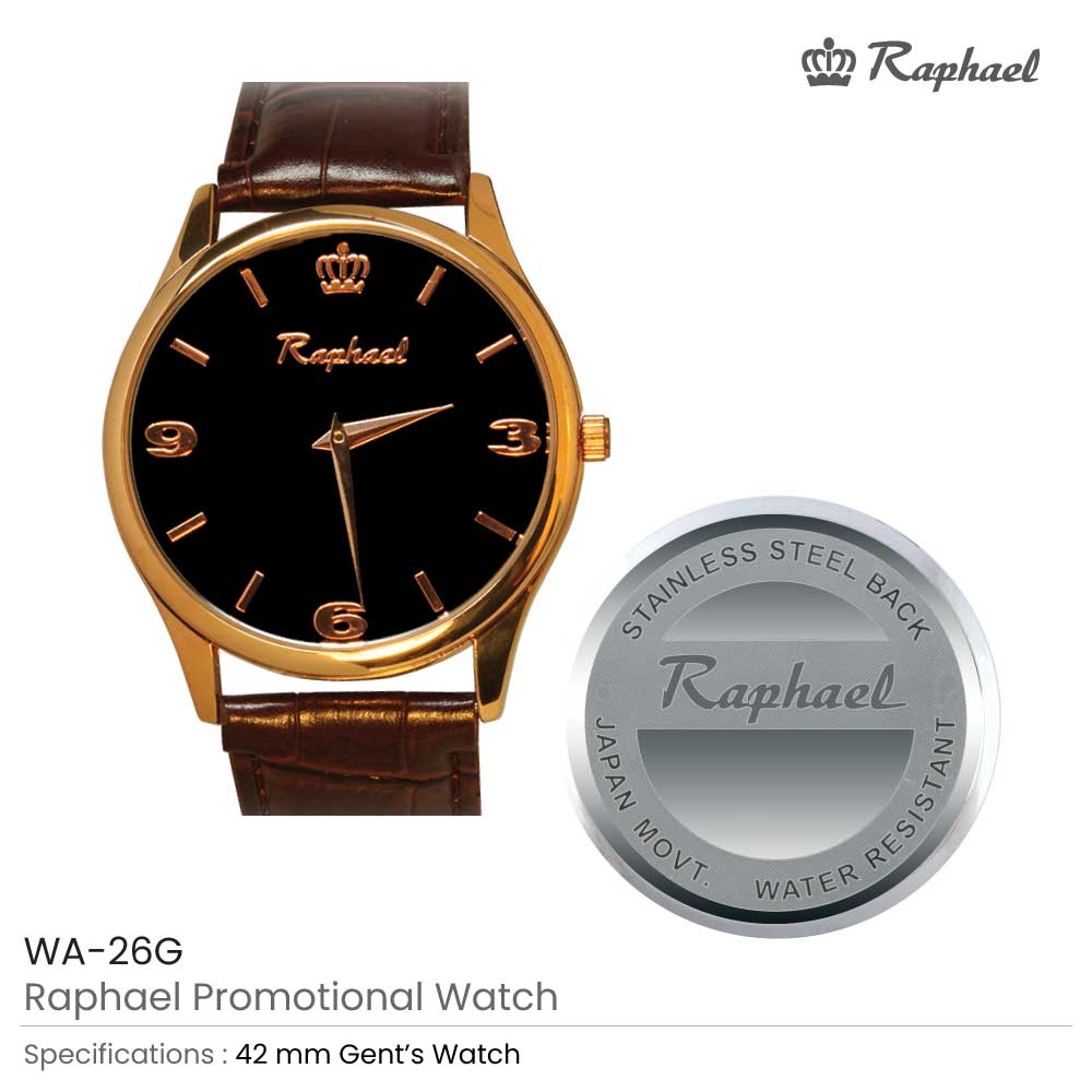 Gents Watch - Gold Case (WA-26G)