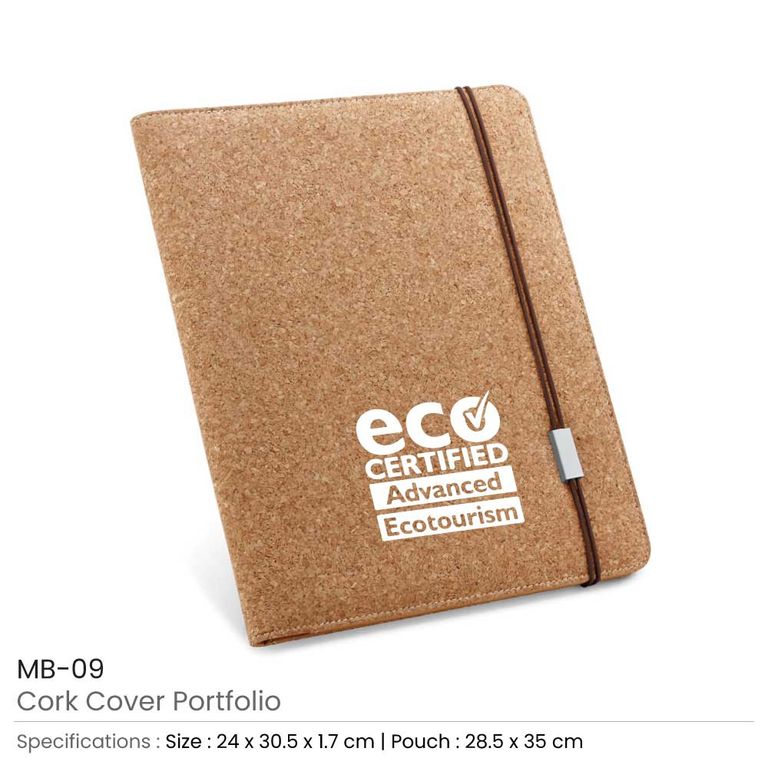 Cork Cover Portfolio Folder