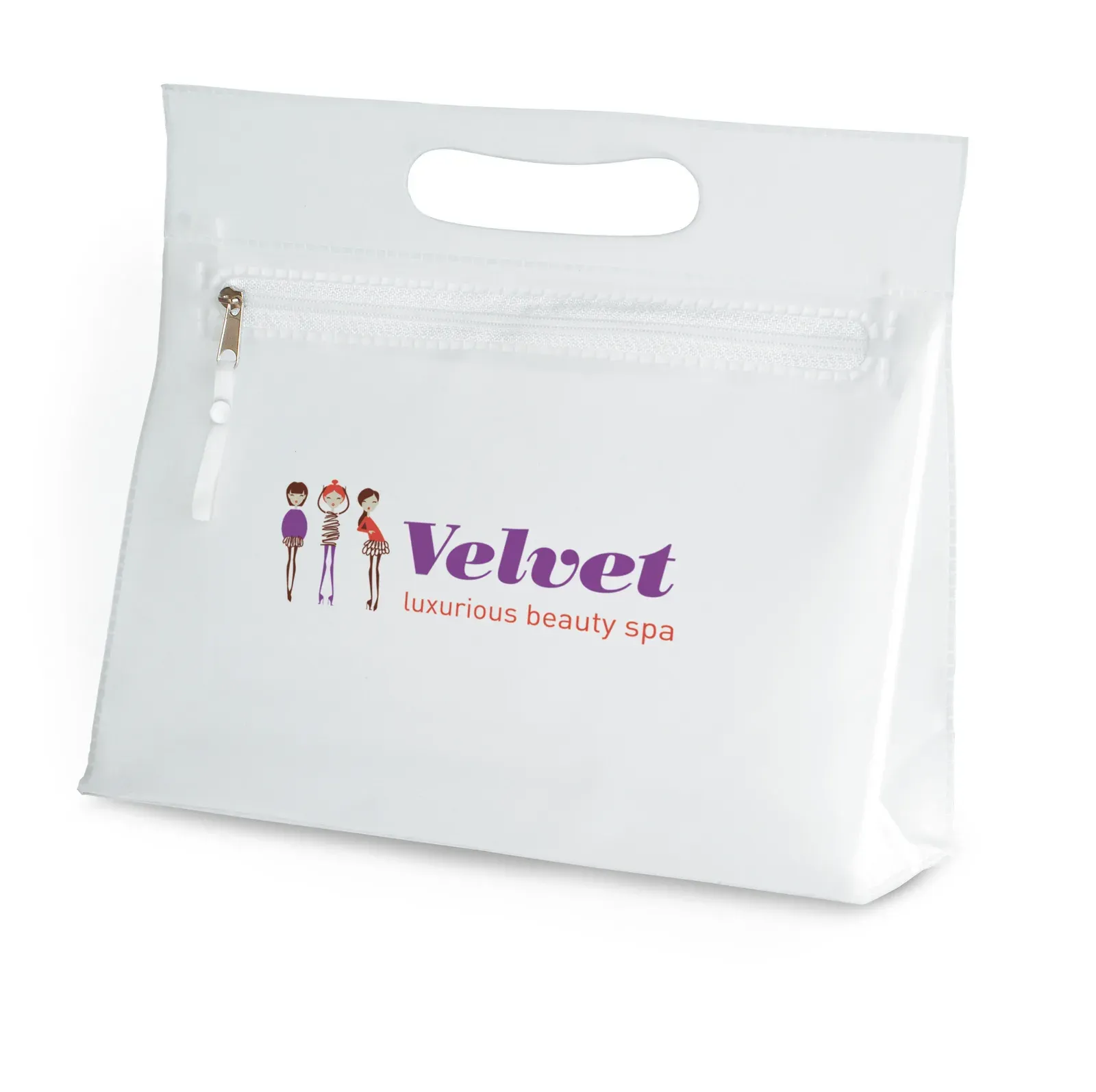 Moonlight Transparent PVC Cosmetic Pouch — Transparent