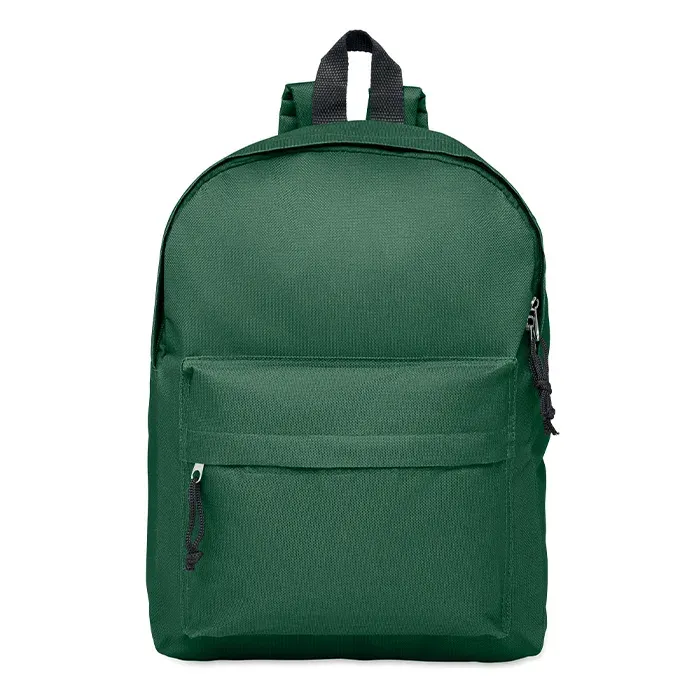 Polyester Backpack Bapal with Zippered Pocket 29X11,5X38 cm KC2364 — Dark Green