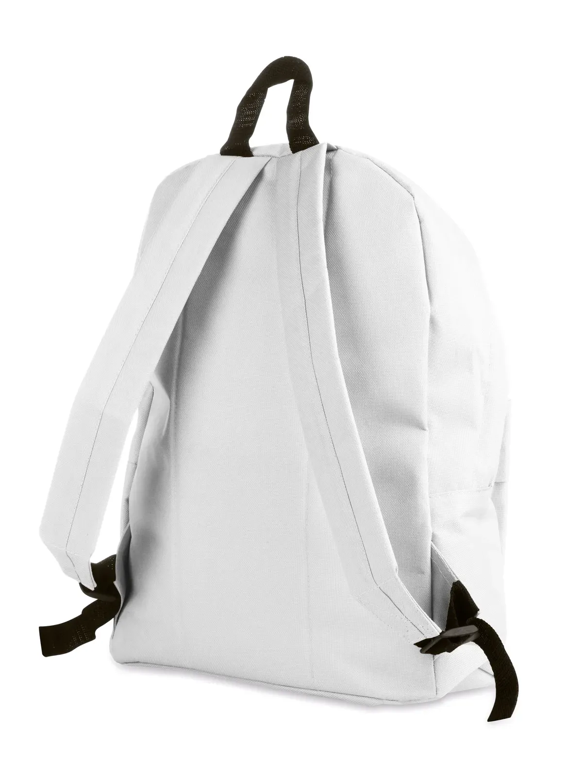 Polyester Backpack Bapal with Zippered Pocket 29X11,5X38 cm KC2364 — White