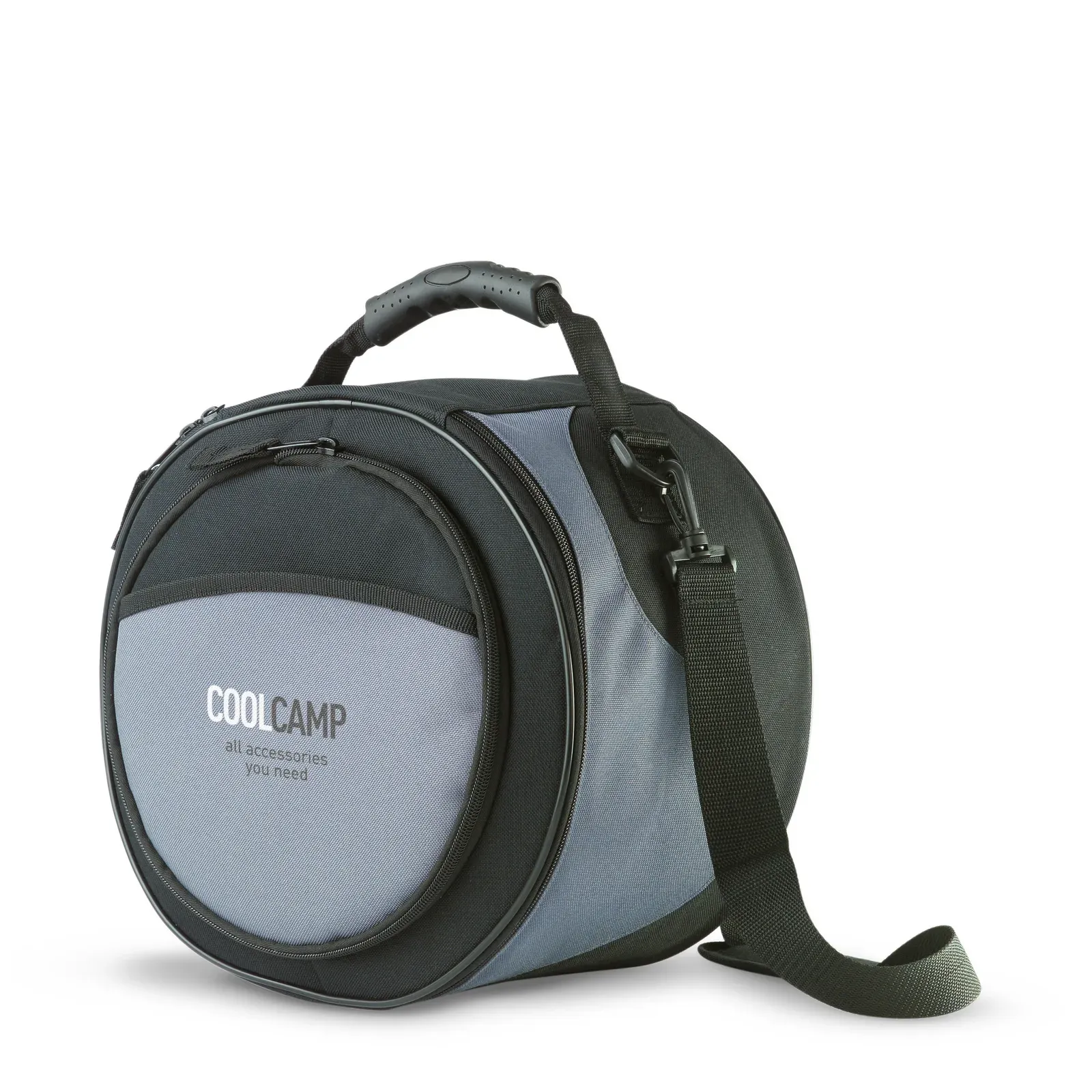 Donau Foldable Seat & Cooler Bag Combo — Black
