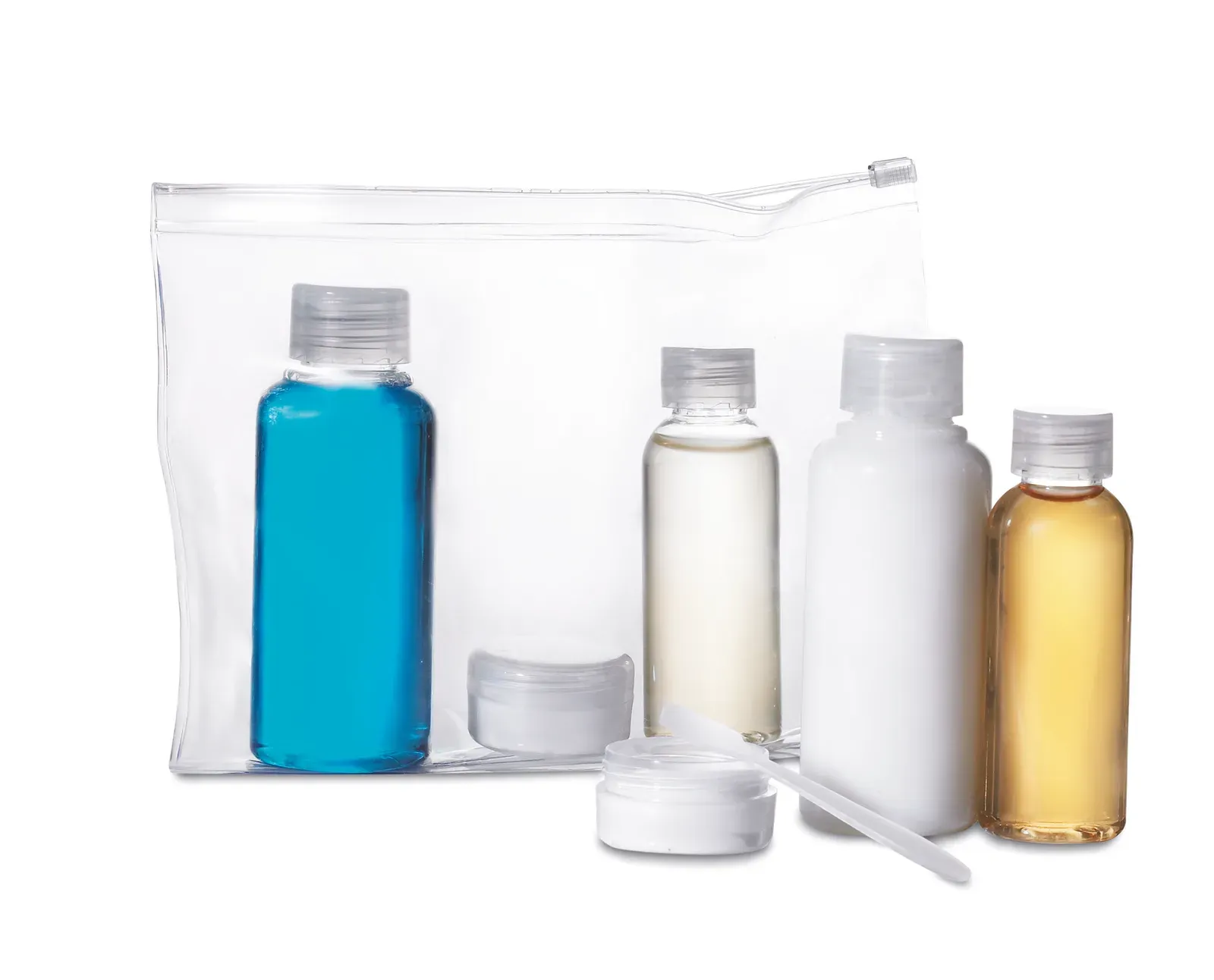 Airpro Plane Travel Bottle Pouch 6 Bottles — Transparent