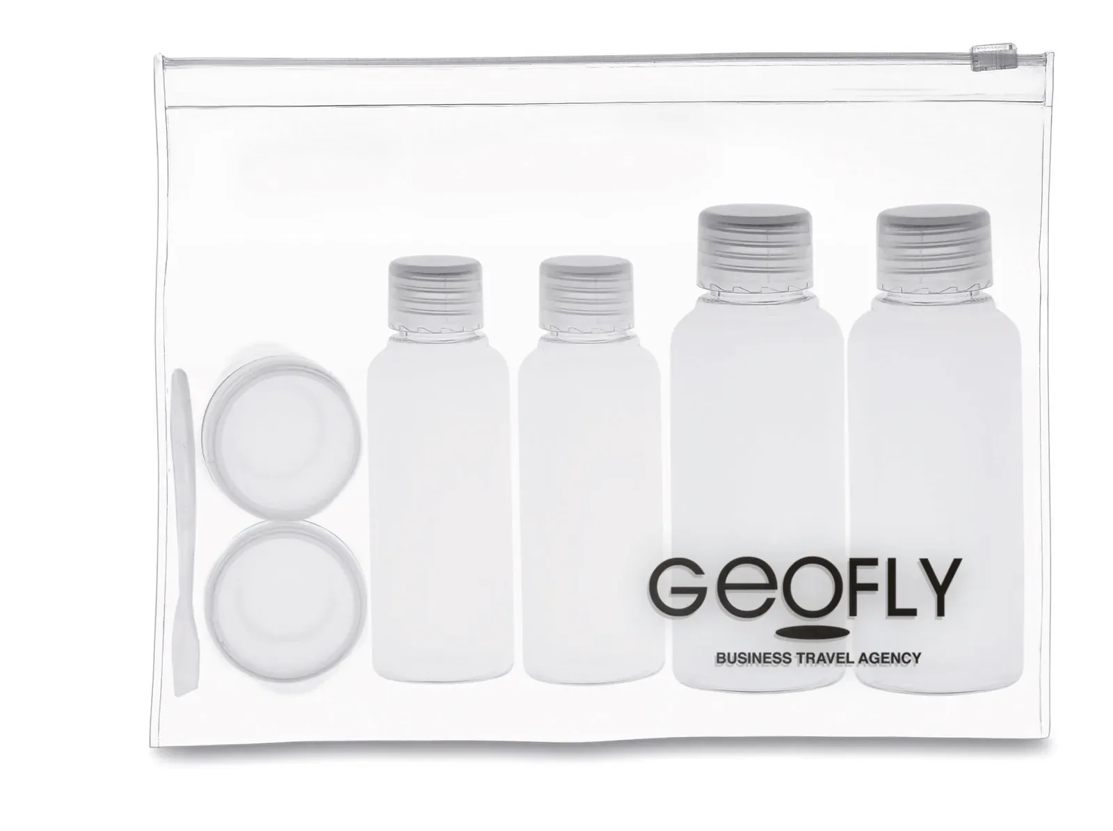 Airpro Plane Travel Bottle Pouch 6 Bottles — Transparent