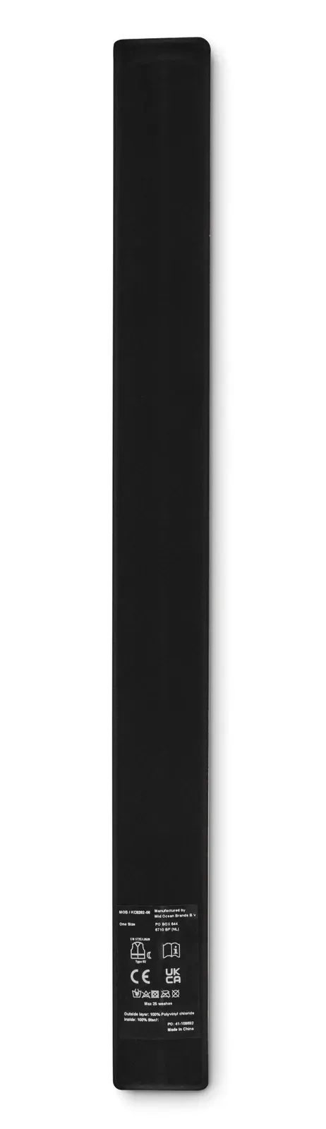 Enrollo + – Reflective Arm Strap Foldable with Black Velvet Backing — Silver
