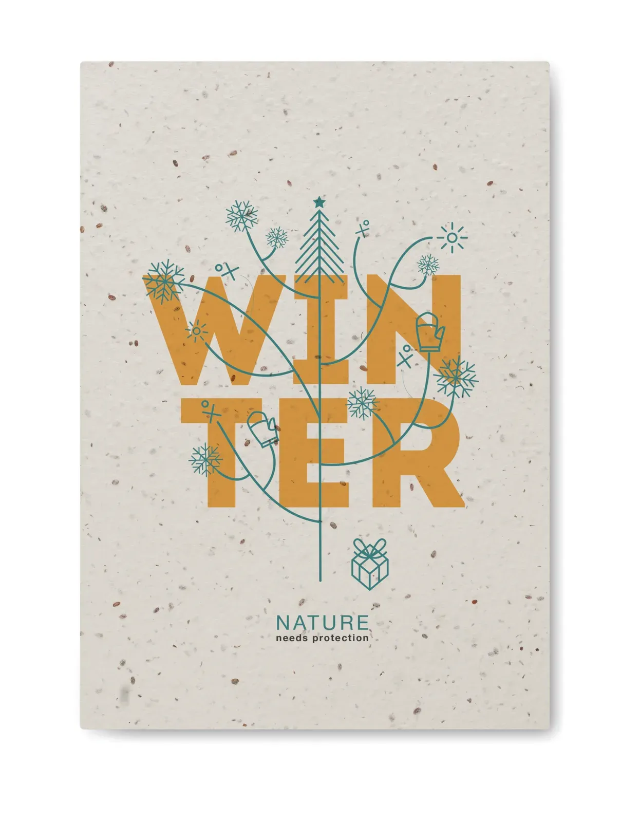 Seed Book A5 Plantable Seed Paper Notebook – 200-Page Recycled Refill — White