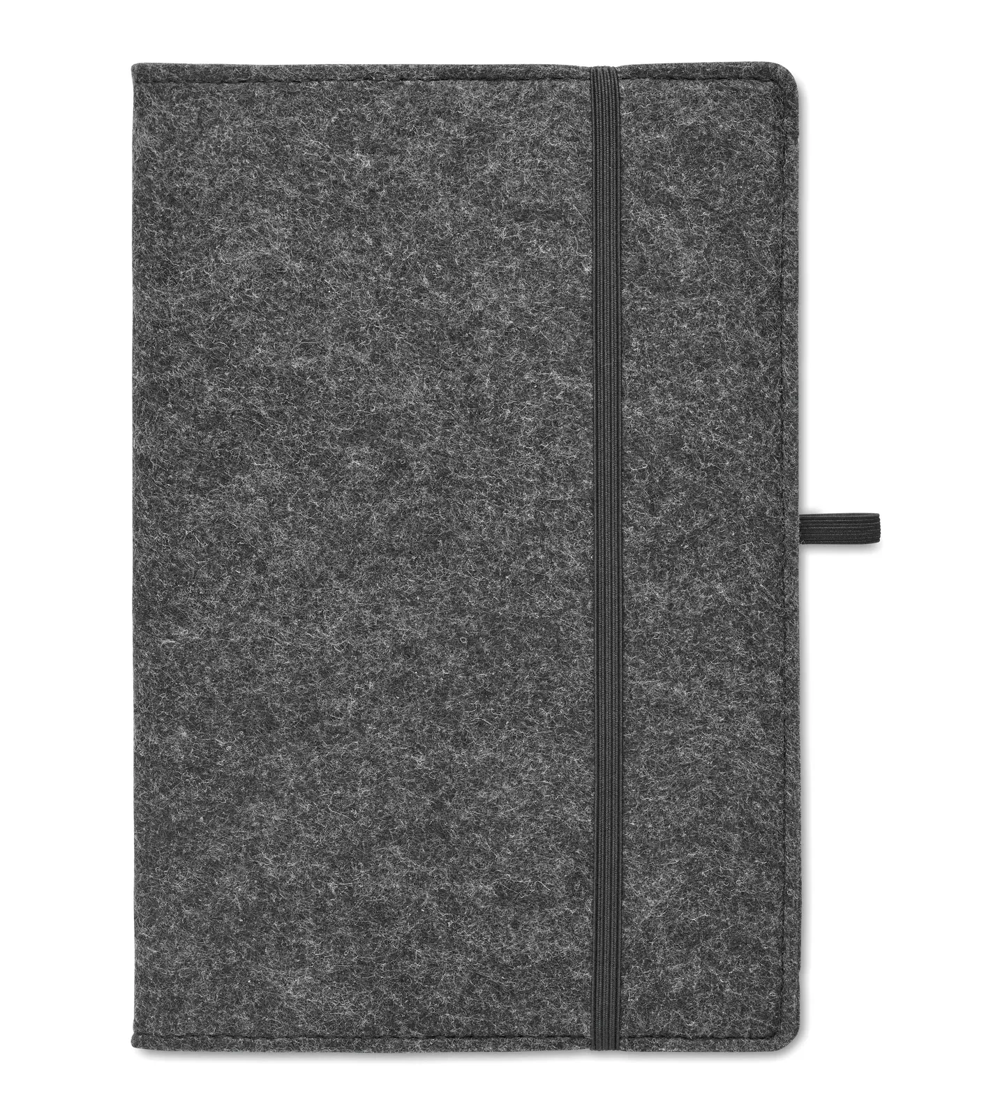 Feltbook A5 RPET Felt Notebook – 160-Page Recycled Refill with Pen Loop — Stone Grey