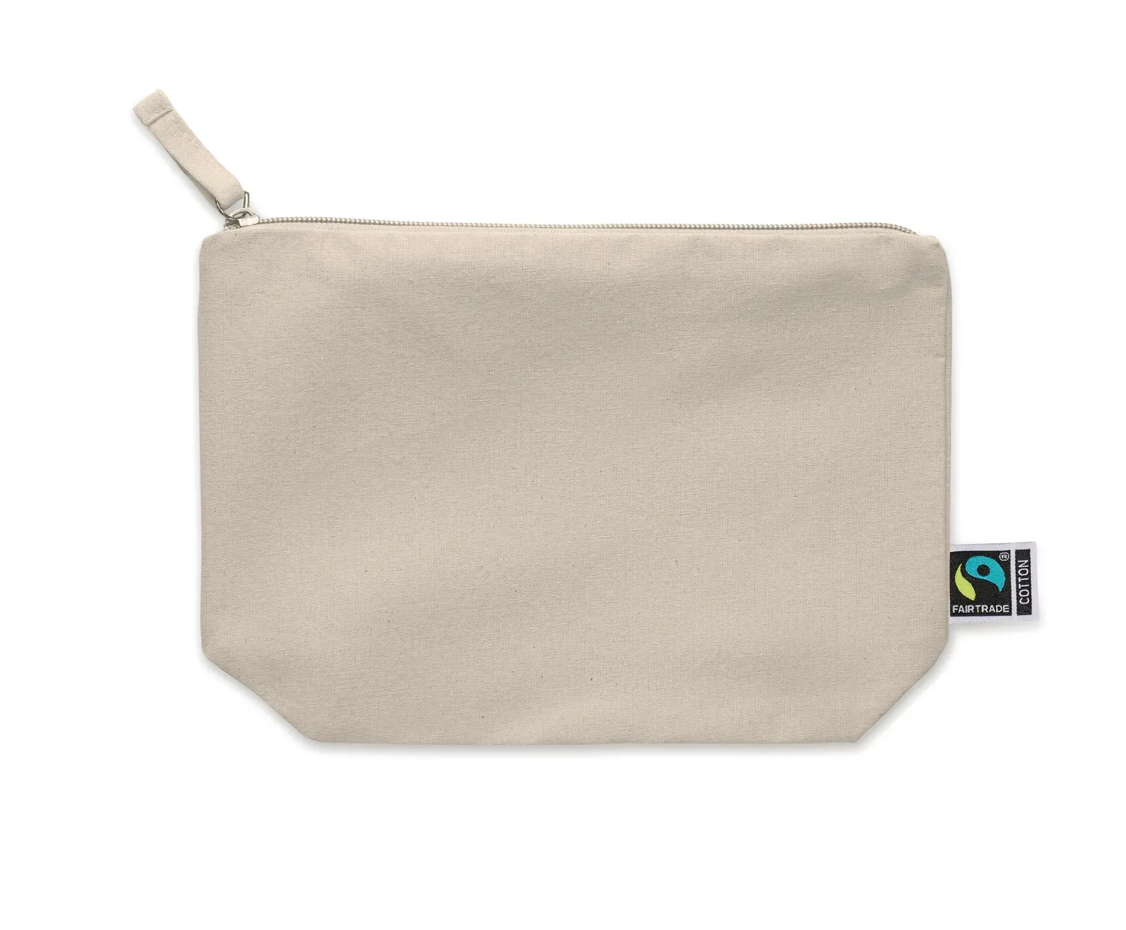 Osole Cos Cotton Cosmetic Bag Coloured Bottom — Beige