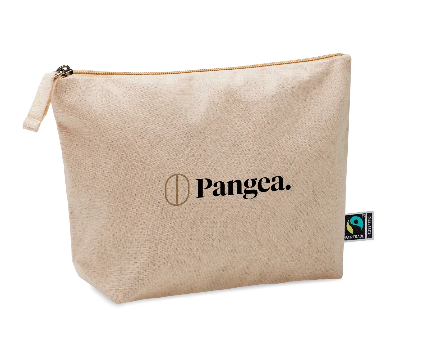 Osole Cos Cotton Cosmetic Bag Coloured Bottom — Beige