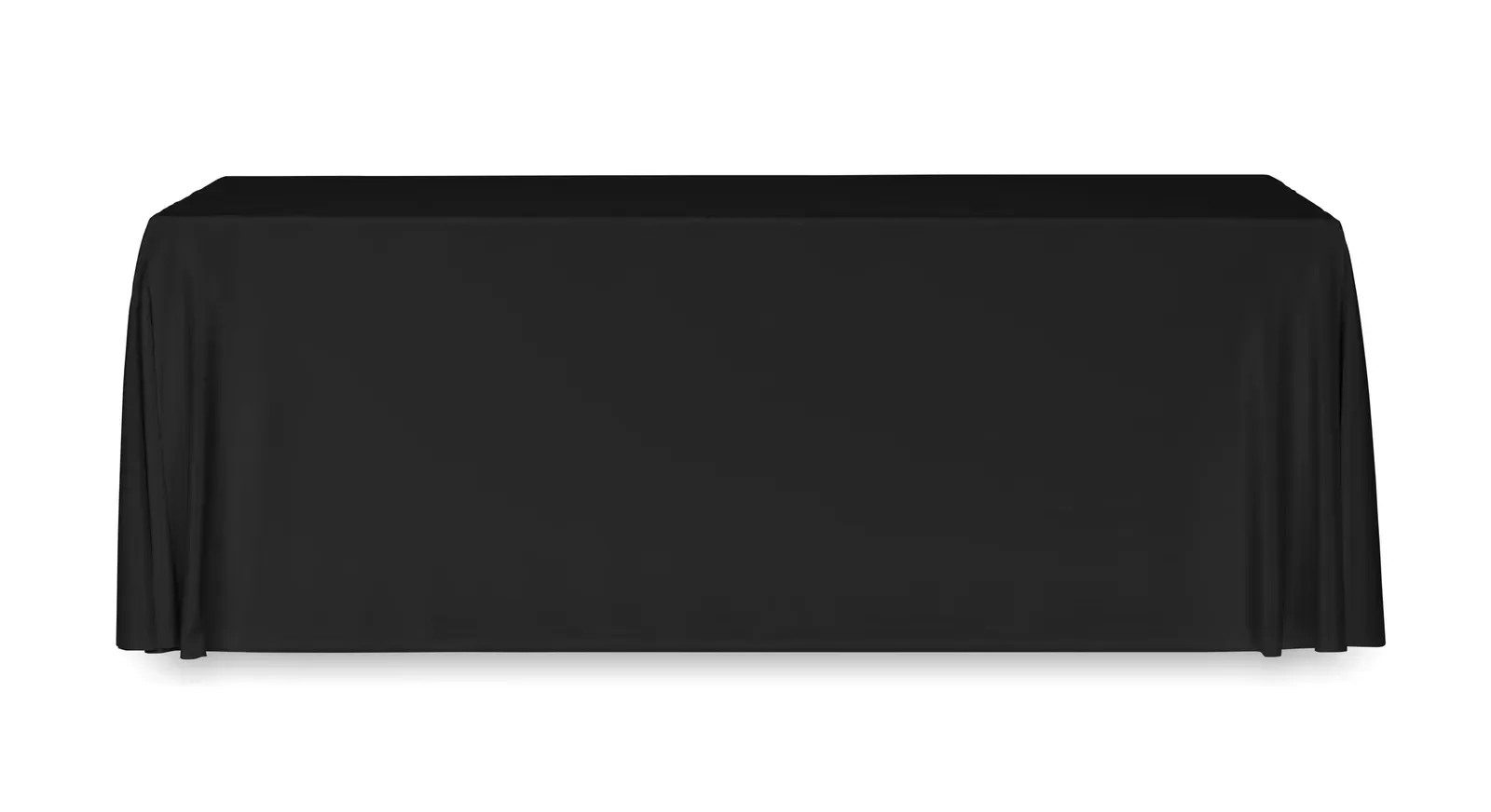 Bridge – Large Rectangular Tablecloth in Polyester; For Company Presentations, Trade Shows, Exhibitions — Black