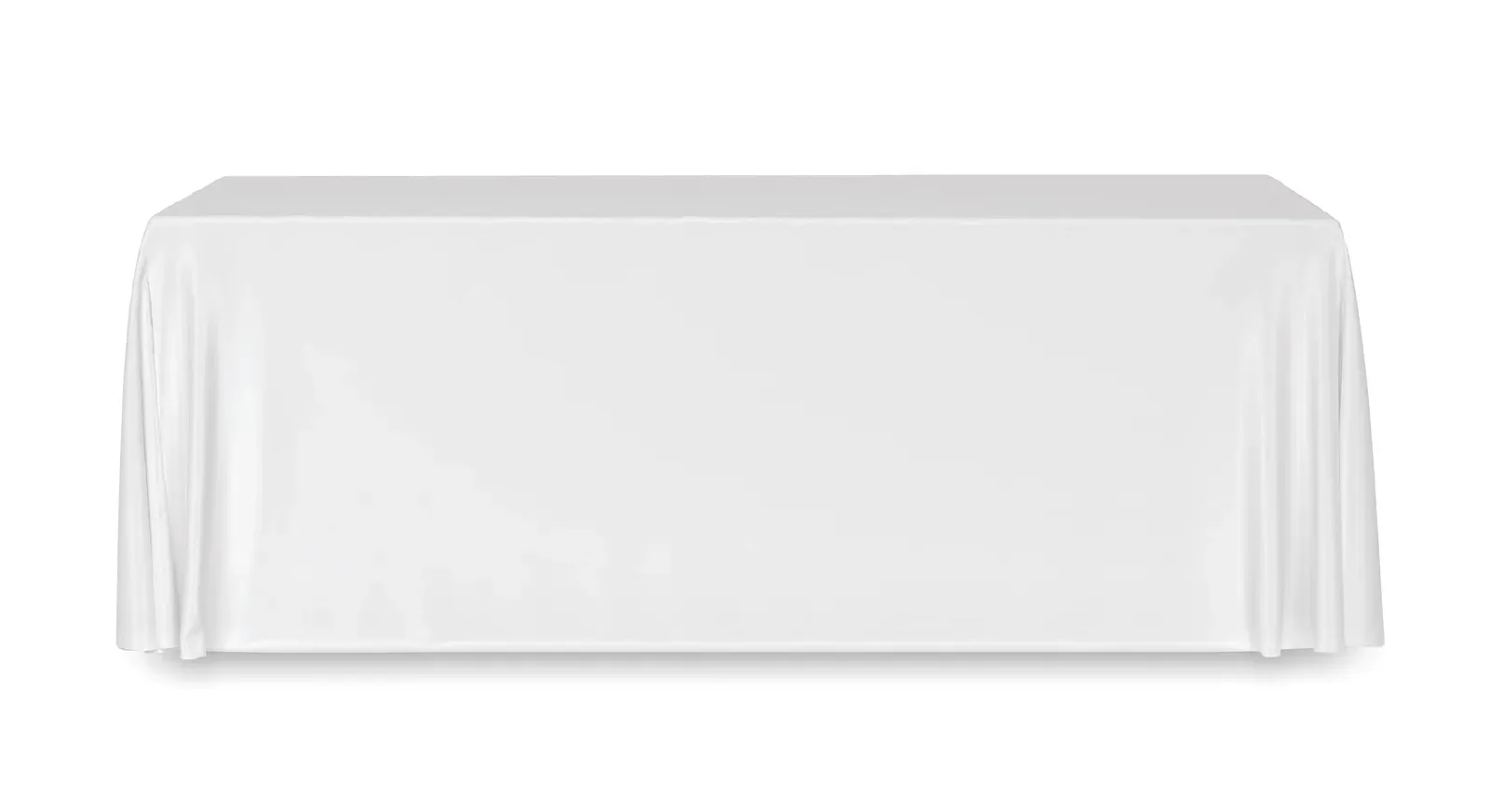 Bridge – Large Rectangular Tablecloth in Polyester; For Company Presentations, Trade Shows, Exhibitions — White