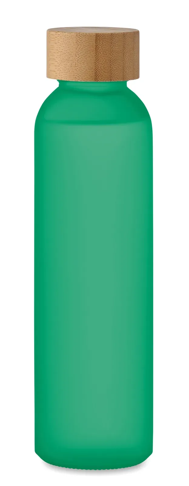 Abe – Glass Bottle with Frosted Finish and Bamboo Lid