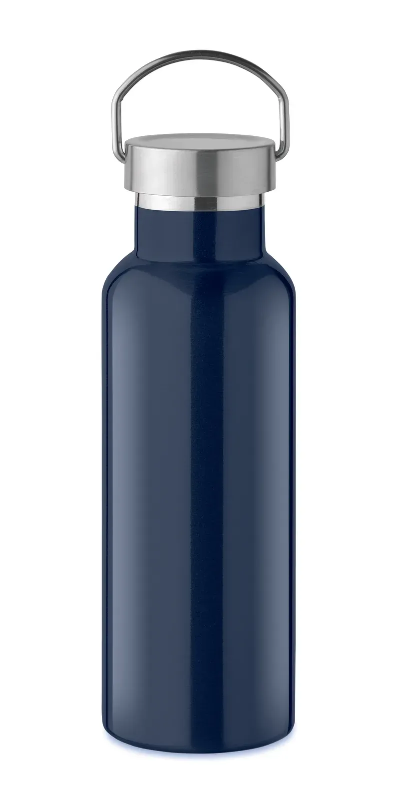Florence – Double Wall Insulating Vacuum Bottle in Recycled Stainless Steel — French Navy