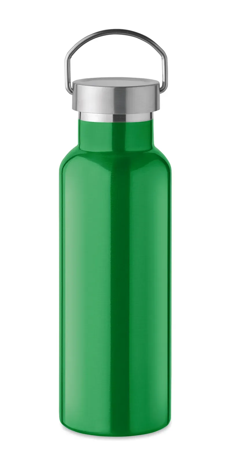 Florence – Double Wall Insulating Vacuum Bottle in Recycled Stainless Steel — Green