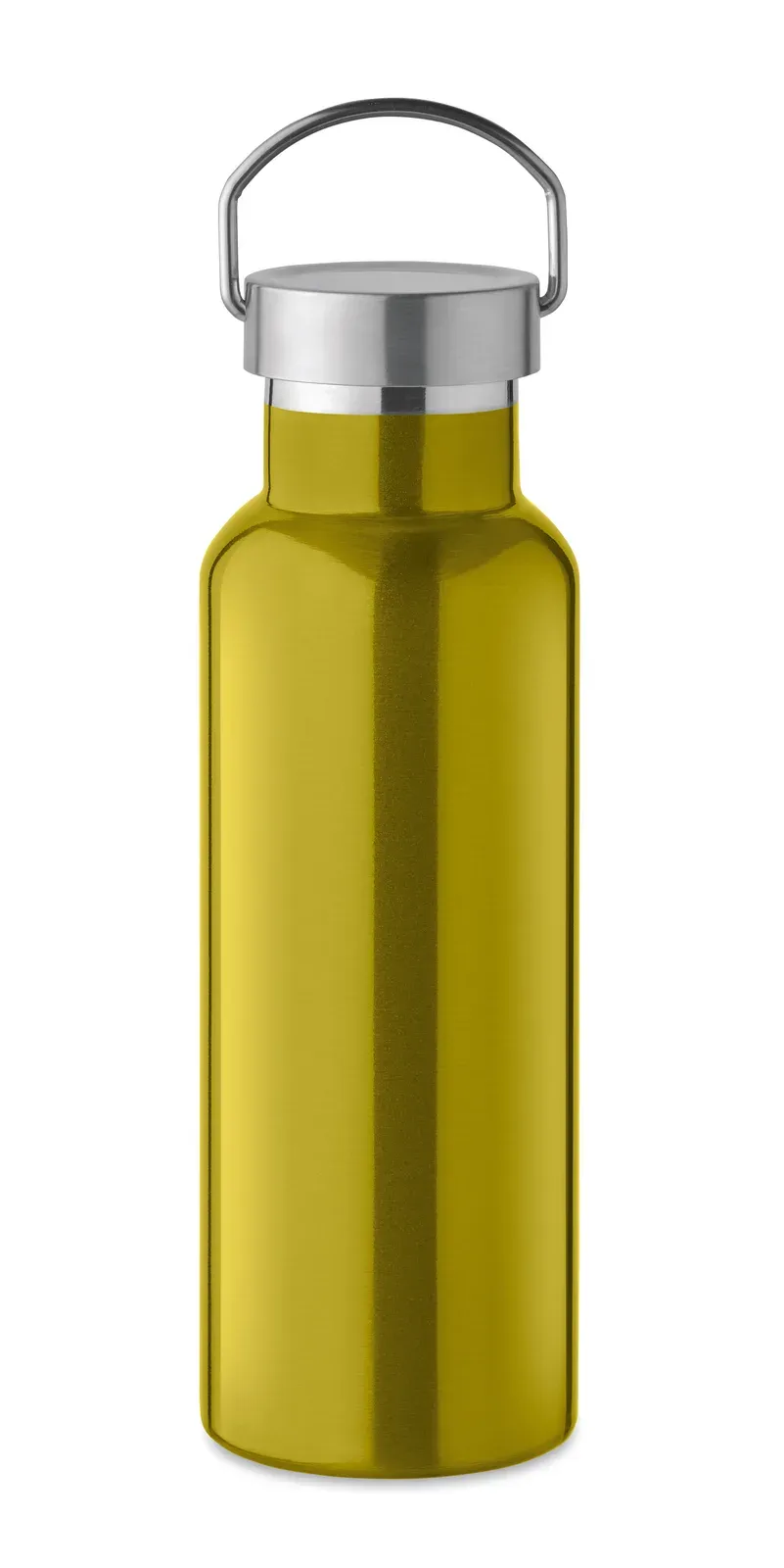 Florence – Double Wall Insulating Vacuum Bottle in Recycled Stainless Steel — Lime
