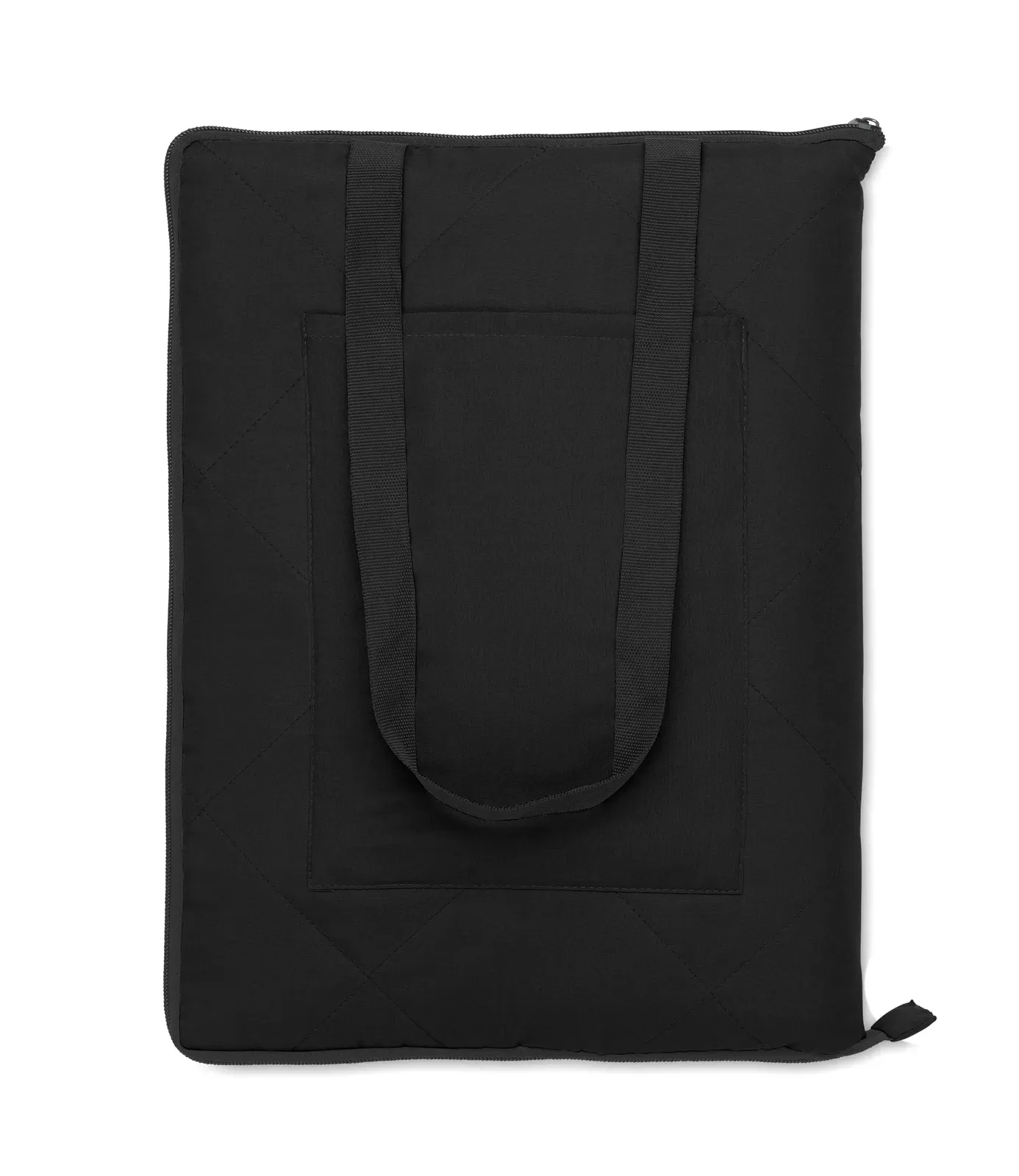 Pacam Foldable Quilted Picnic Blanket & Tote Bag — Black