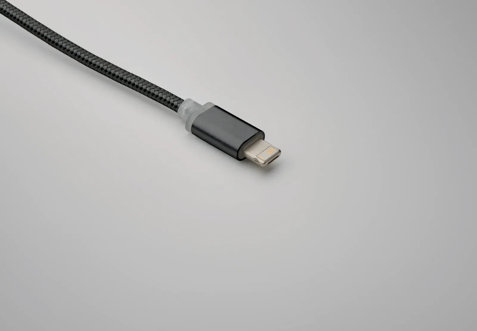 Blue Key Ring Charging Cable – Type-C & Micro-B — Black