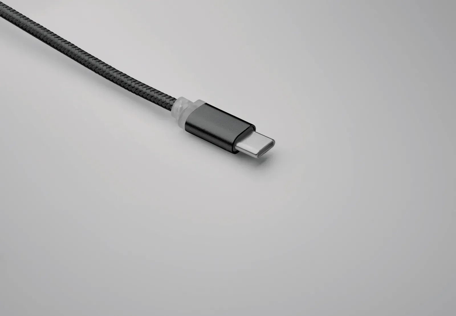 Blue Key Ring Charging Cable – Type-C & Micro-B — Black