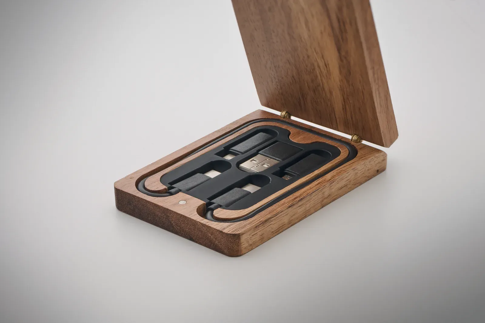 Versa 3-in-1 Charging Cable Set – Acacia Wood Box — Wood