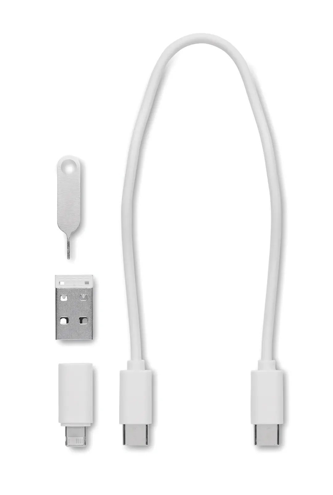 Supable 9-in-1 Cable & Connector Set – 480Mbps Data Transfer — White