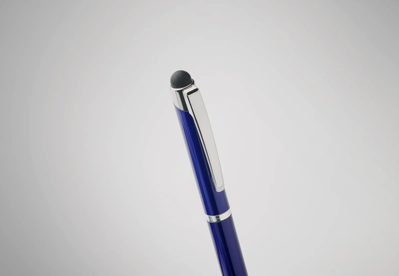 Florina Recycled Aluminium Twist Pen with Stylus — Blue
